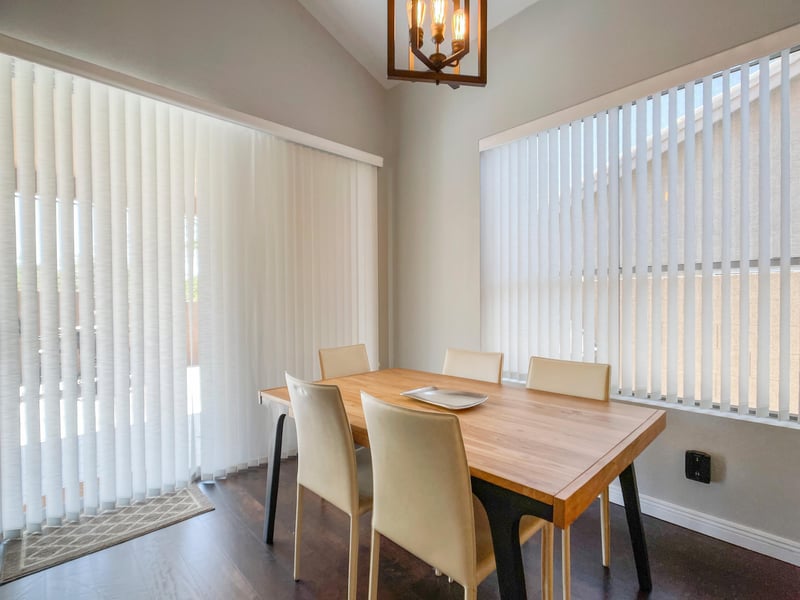 Dining table with ample seating