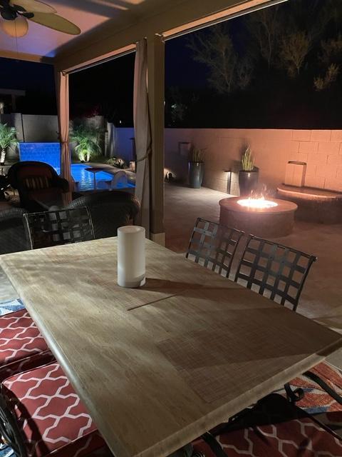 Dinner by candlelight