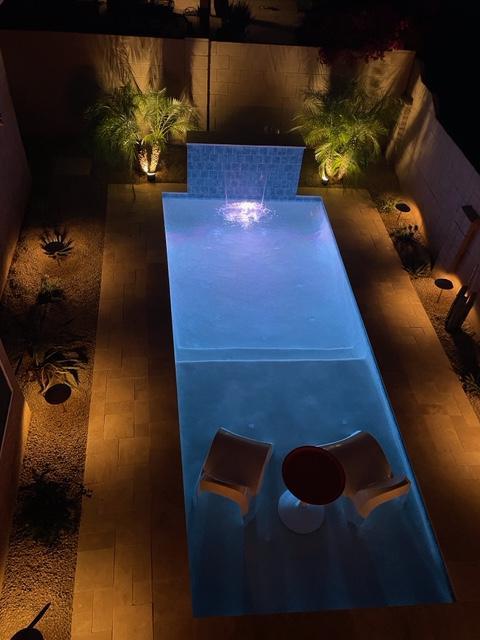 Light the night by the pool