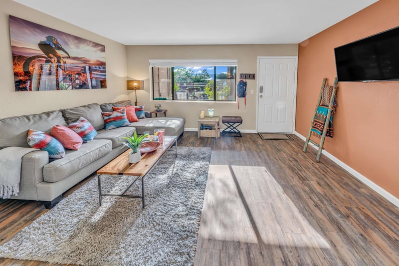 Cozy Living Room With Smart TV