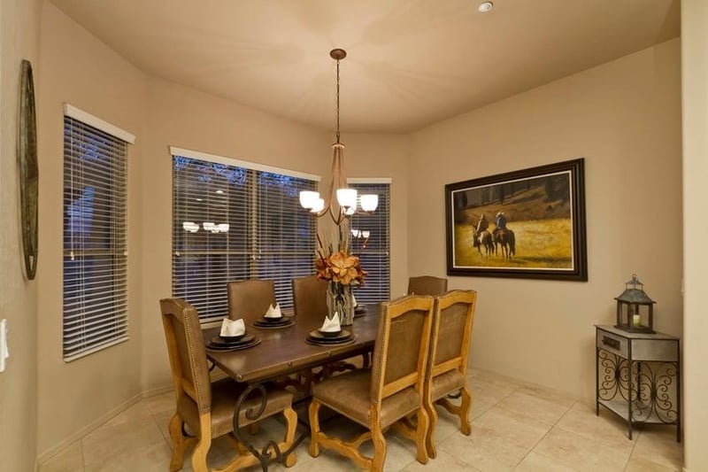 Gather around this elegant dining set