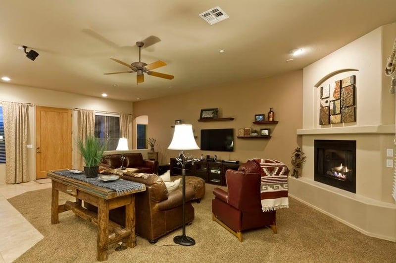 A nice open floor plan makes this rental feel like home