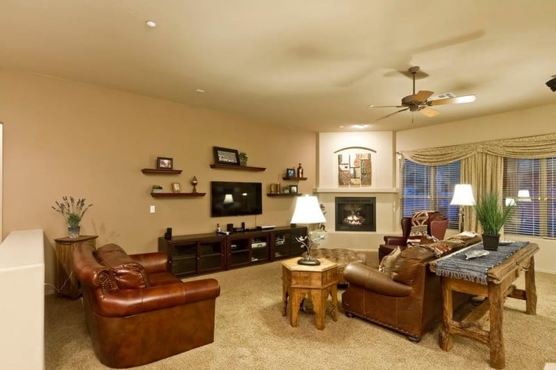 Relax by the fire with good company