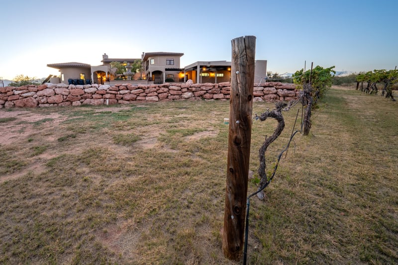 View Of Home From Vineyard