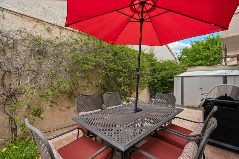 Large outdoor patio