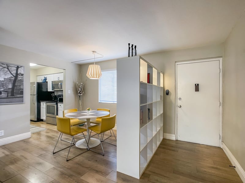 Entrance to ground floor condo