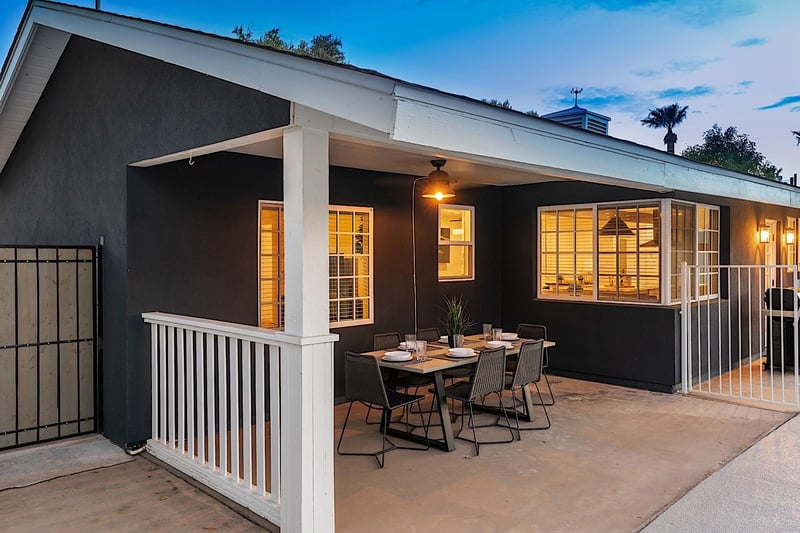 Outdoor dining area