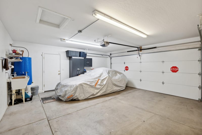 Garage parking for 1 car Owner vehicle stays covered