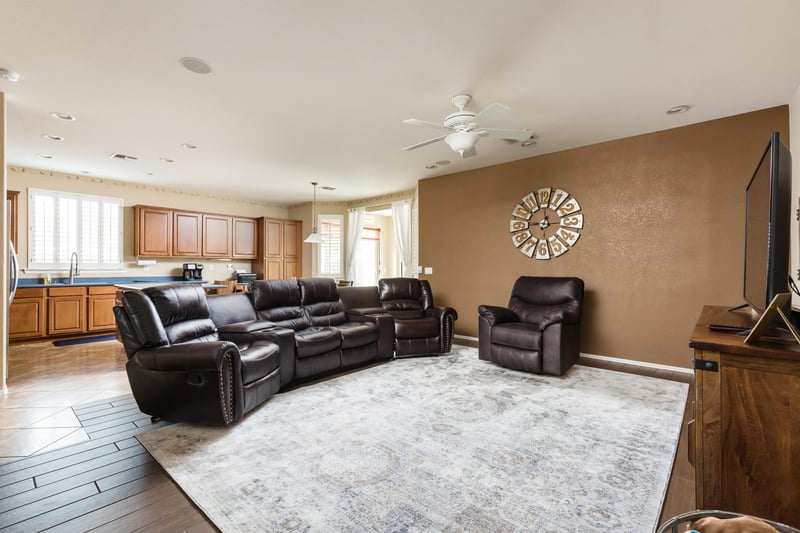 Family room, comfortable seating abound