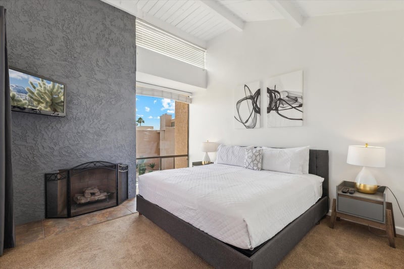 Main Bedroom with King Sized Bed to fall into after a long day enjoying all that Scottsdale has to offer