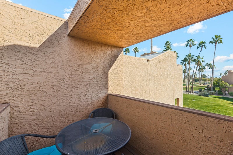 Private Patio with views of the golf course