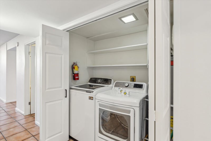 Washer and Dryer inside the home