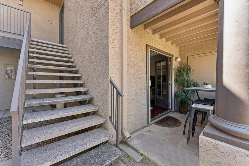 Exterior Patio with bar bistro seating for 2