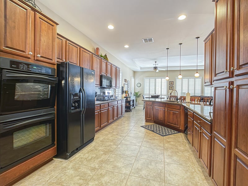 Large, open  and well appointed kitchen