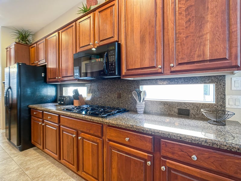 Plenty of space for preparing meals