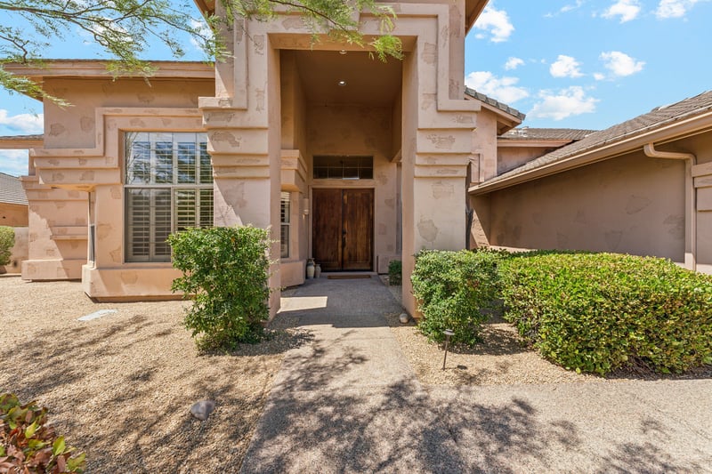 Front Entry  French Doors