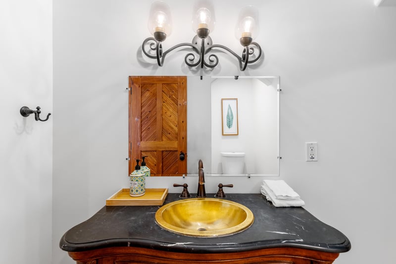 Beautiful guest bathroom vanity