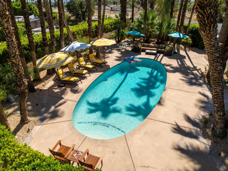 Incredible oval shaped pool