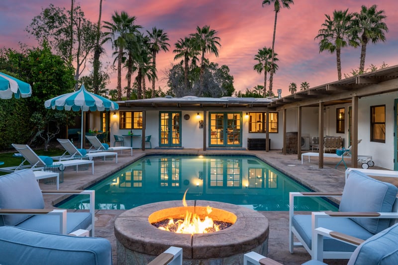 Watch sunsets around the firepit