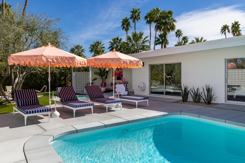 Get some sun or lounge in the chaise lounge chair