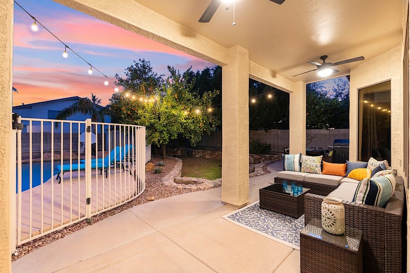 Covered patio