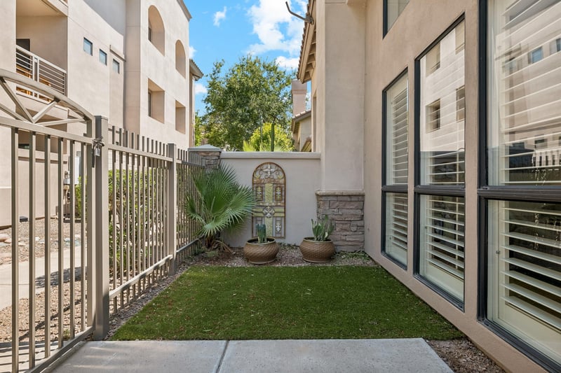 Outside backyard