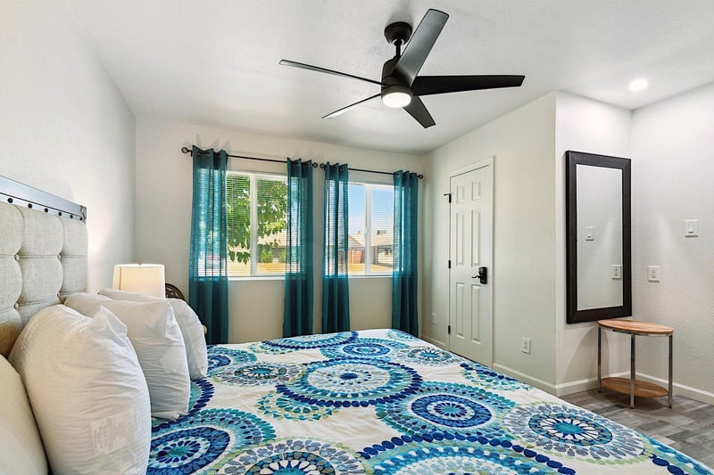 Master bedroom  King sized bed