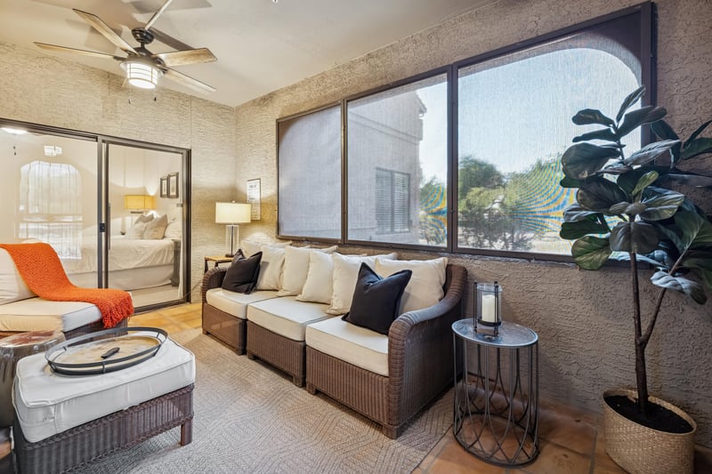 Lounge around in privacy in our Arizona room.