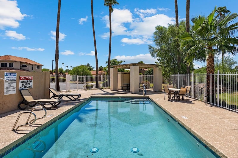 Community pool unheated