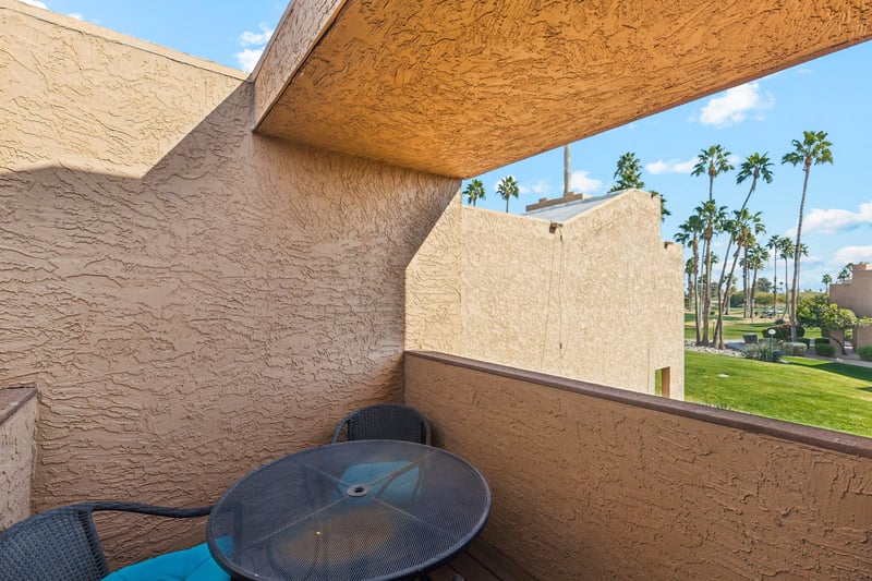Private Patio with views of the golf course