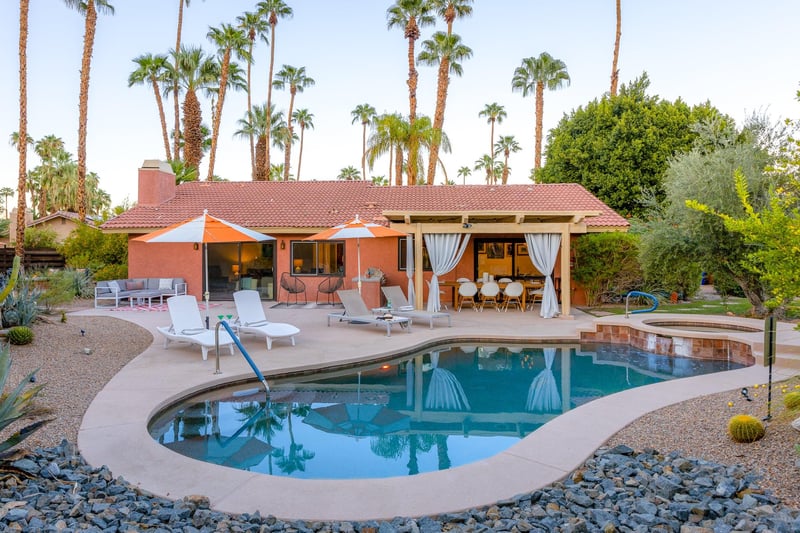 Gorgeous pool and spa to waste away the afternoon