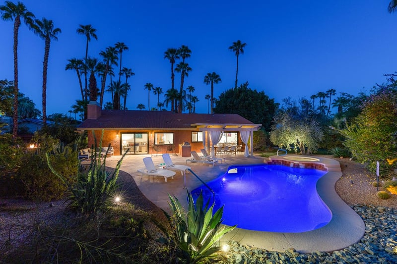 Enjoy sunsets from this amazing pool