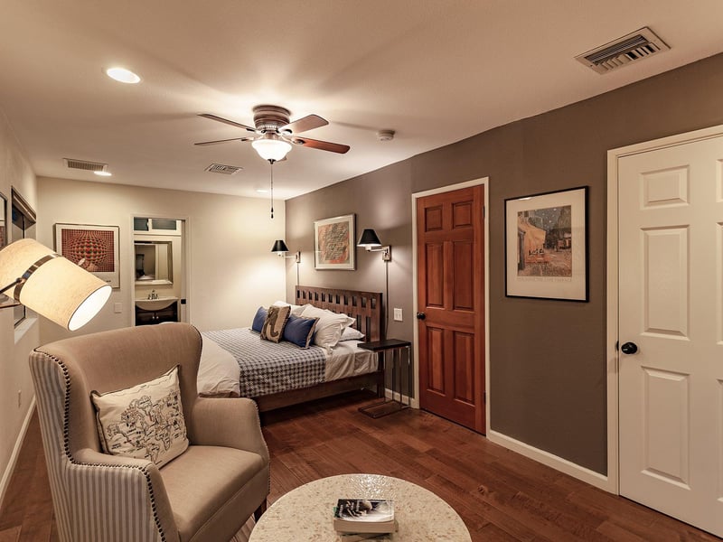 Spacious bedroom