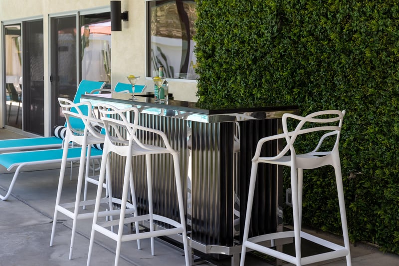 Outdoor patio bar