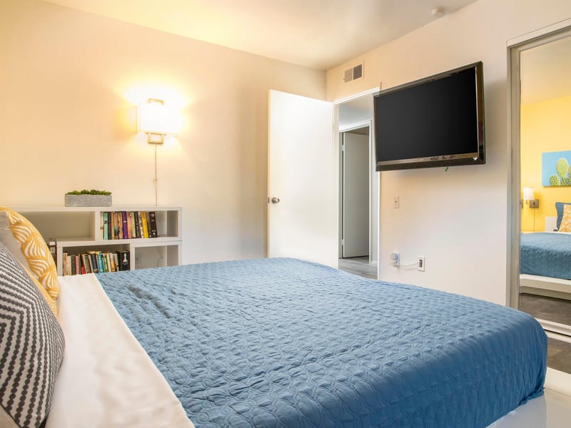 Flat screen TVs for relaxing movie nights