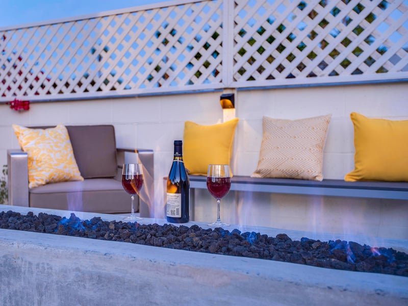 The perfect spot for a glass of wine