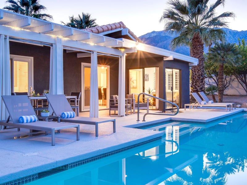 Dive into the pool at any time of the day or night