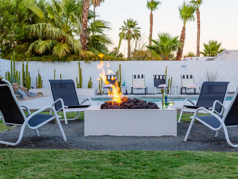 Sit around the fire pit