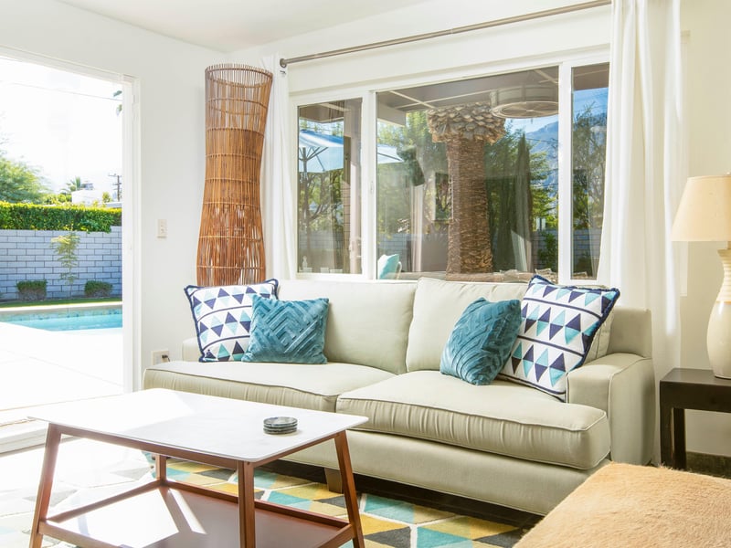 Relax in the bright living space
