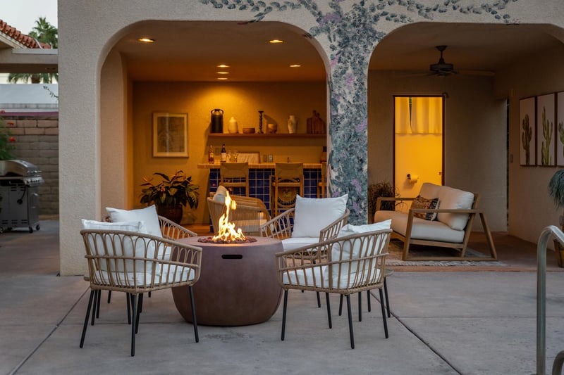 Spend your evenings around the fire