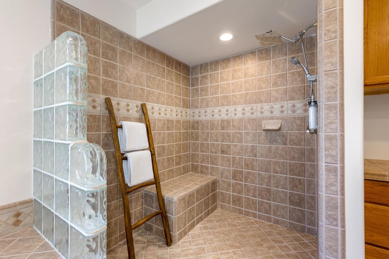 Huge guest shower