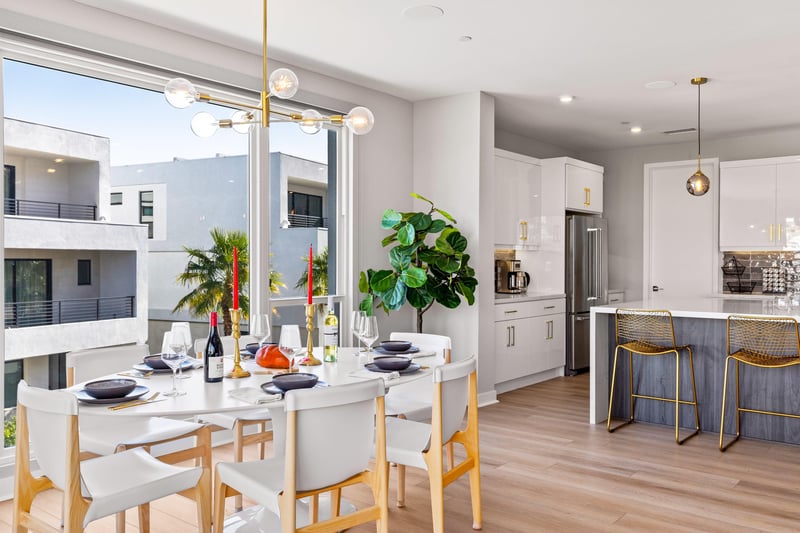 Modern dining space