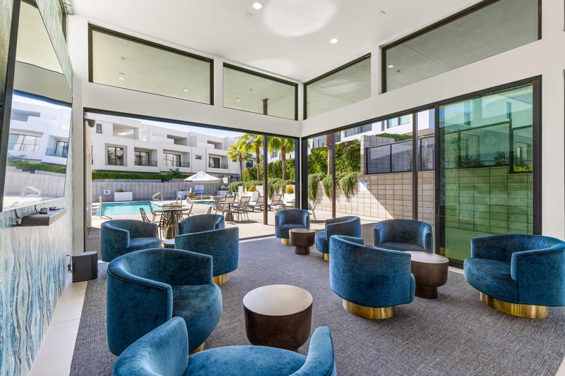 Elegant communal lounge.