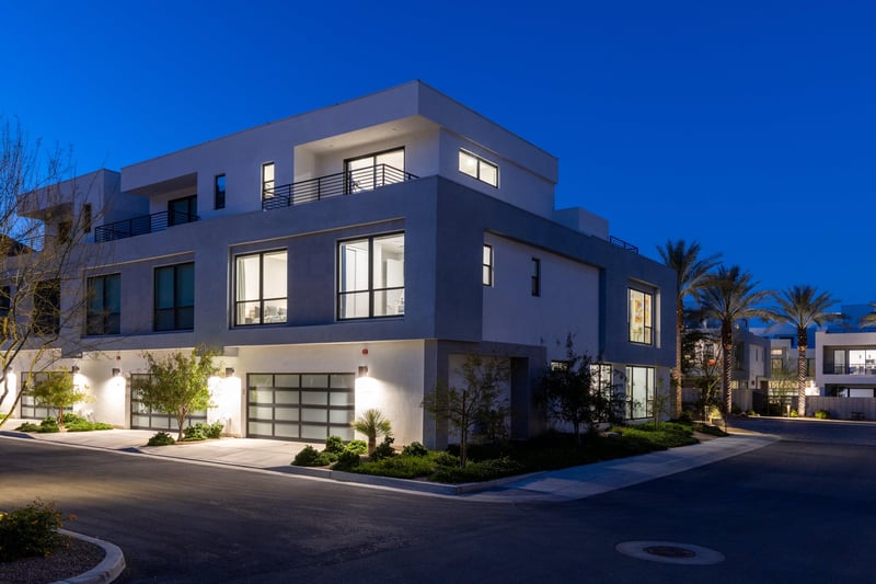 Modern threestory property