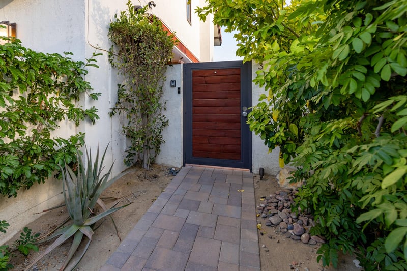 Side gate entrance.