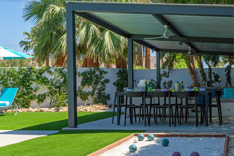 Fabulous outdoor dining pavilion