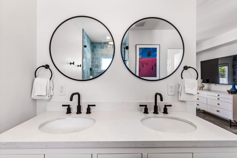 Dual vanity sink