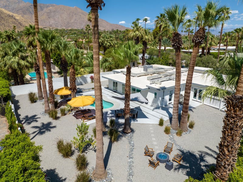 Aerial pool views