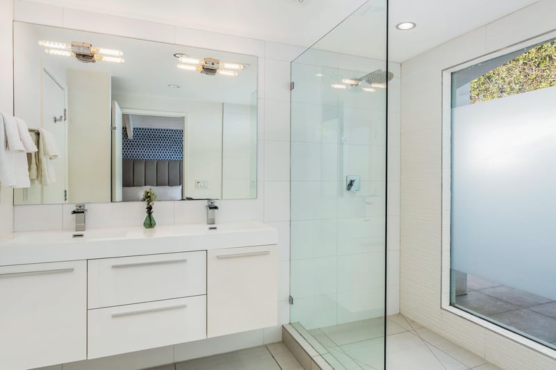 Bright guest bathroom