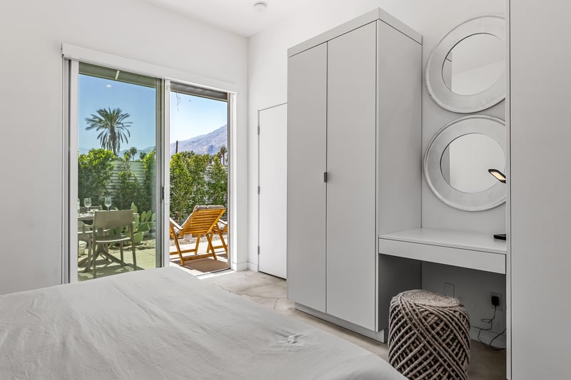 Step out onto the patio and enjoy the mountain views